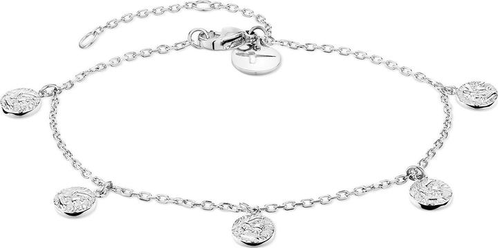 Tamaris Trendy steel bracelet with Coins pendants TJ-0450-B-21 (21 cm, Edelstahl)