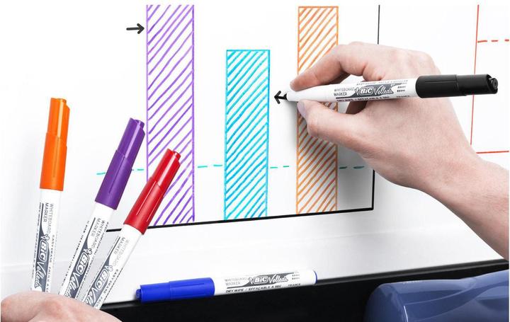 Actual product image Bic Velleda Whiteboard Marker (Multicoloured, 1.40 mm, 8 x)