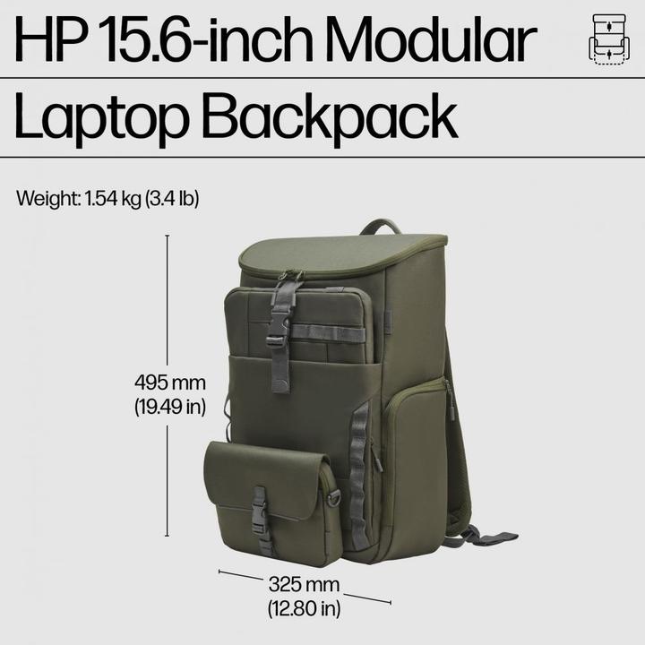 Actual product image HP 15.6-inch Modular Laptop Backpack (27 l)