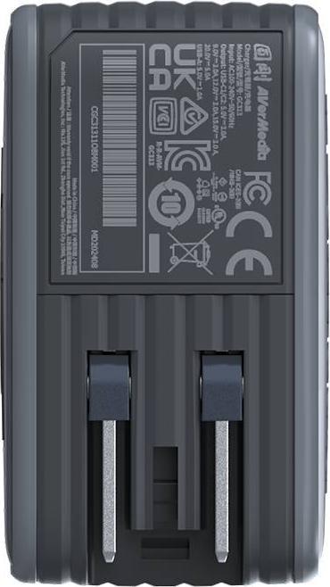 Produktbild AVerMedia Ladedock, Core GO (GC313) Black, 100W GaN, HDMI