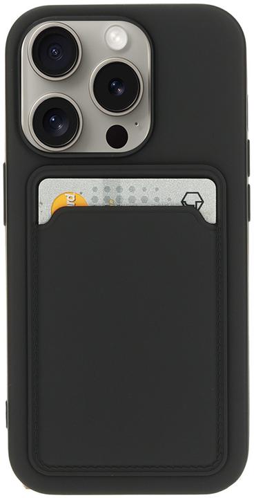 Produktbild Mobiparts Classic TPU Case with Cardholder Apple iPhone 15 Pro Matt Black (Apple iPhone 15 Pro)