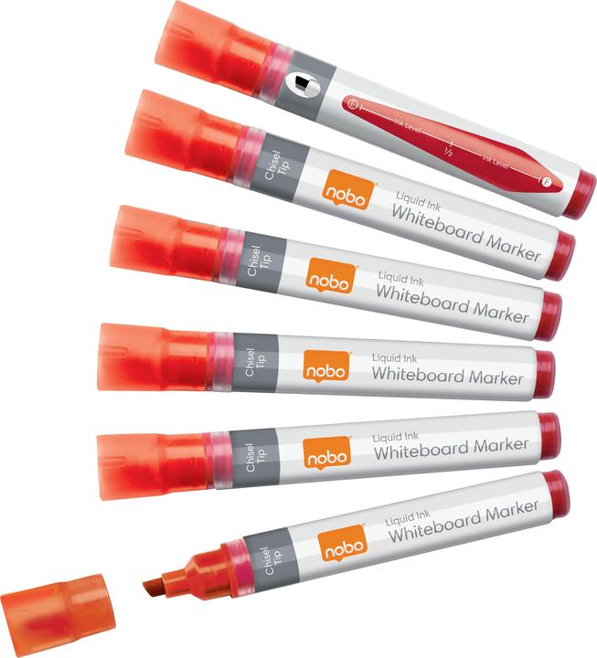 Produktbild Nobo N-Marker Viscom 4mm 1915384 rot 10 Stück (Rot, 4 mm, 10 x)