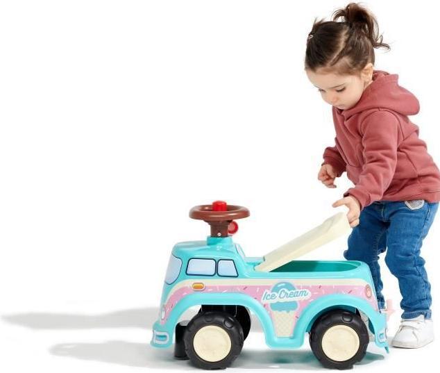 Productafbeelding Falk Loopauto Ijscoman Loopwagen Mini Van met accessoires 1-3 jaar (2009947)