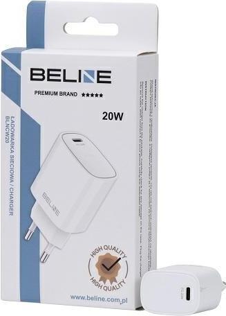 Image du produit Beline Ład. siec. 1x USB-C 20W biała /white (tête uniquement) PD 3.0 BLNCW20 (20 W)