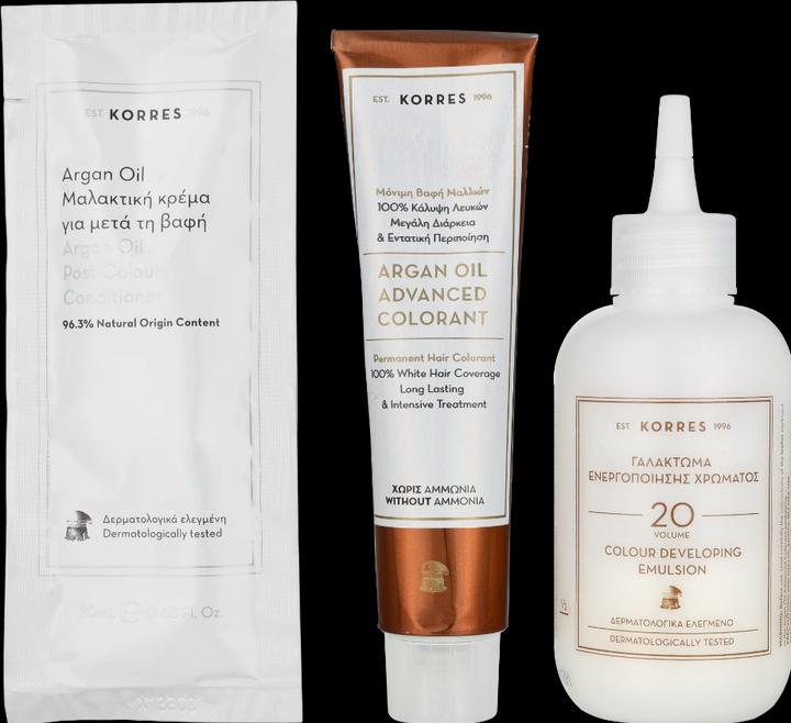 Actual product image Korres Argan Oil Hair Colour (3.0 Dark Brown)