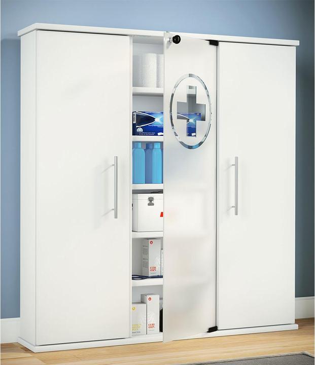 Produktbild VCM Medizinschrank Arzneischrank Santila (88 x 18 x 92 cm)