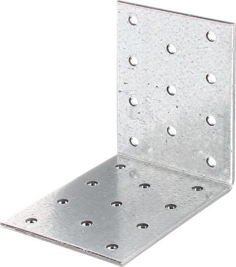 Produktbild Alberts Lochplatte 80x80x50 mm sendzimirverzinkt (Lochplattenwinkel, 50 Stk.)