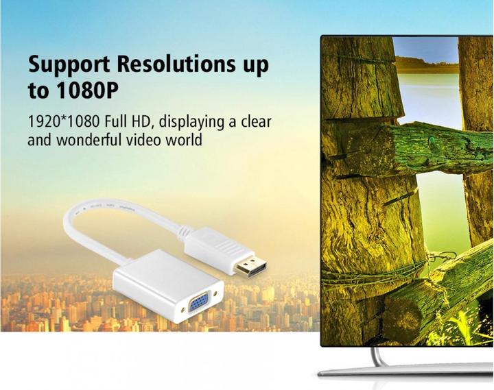 Actual product image Ugreen Display Port to VGA Adapter Converter (VGA)