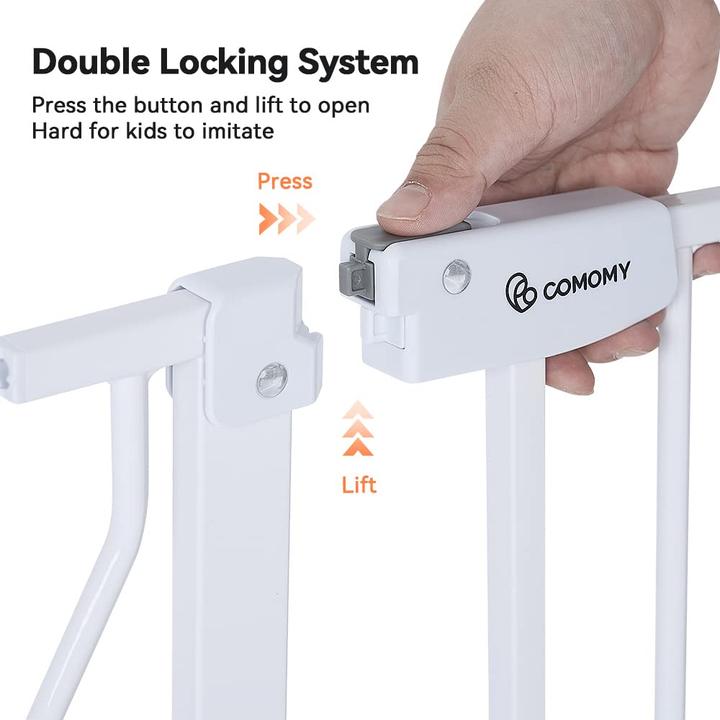 Produktbild Comomy Treppen- und Türschutzgitter (75-123cm) (75 cm)