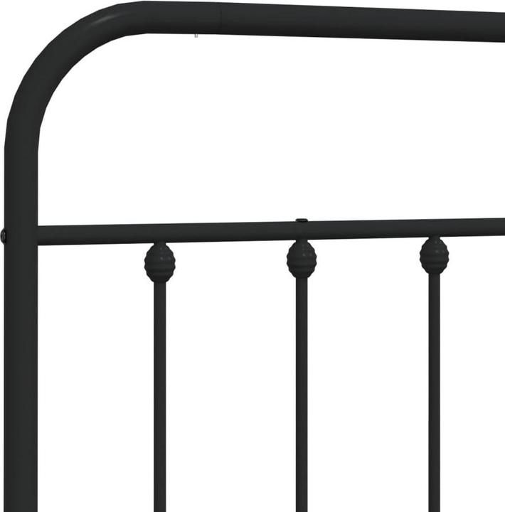 Image du produit VidaXL Kopfteil Metall Schwarz 180 cm, Farbe: Schwarz, Material (187 x 3 x 100 cm)
