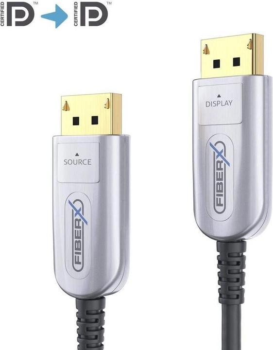 Produktbild FiberX Serie - DisplayPort 2.0 8K Glasfaser Extender Kabel - 10m (10 m, DisplayPort)