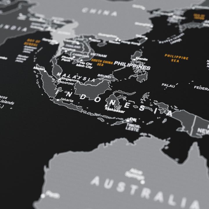 Actual product image Titanwolf Gaming Mouse Pad XXL, smooth fabric, speed mouse mat 900 x 400mm large surface, world map global (XXL)