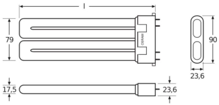 Actual product image Osram Compact (2G10, 24 W, 1700 lm, 1 x, A)