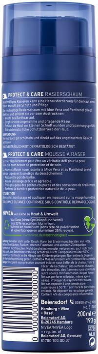 Produktbild NIVEA MEN Protect & Care Rasierschaum (200 ml, Rasierschaum)