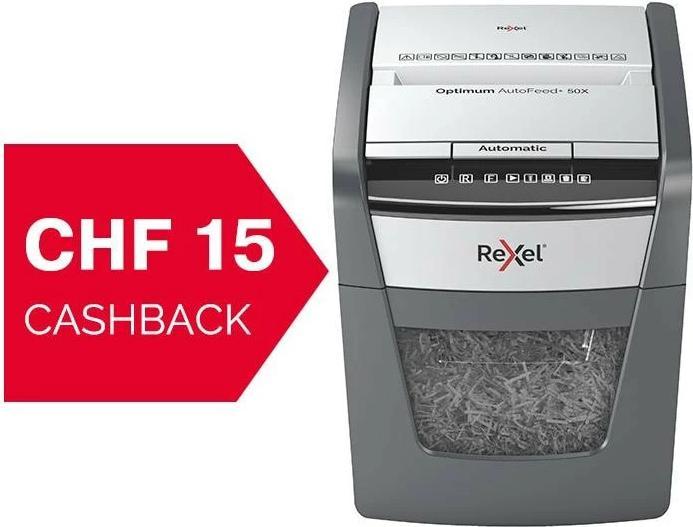 Produktbild Rexel Optimum AutoFeed+ 50X P-4 (Partikelschnitt)