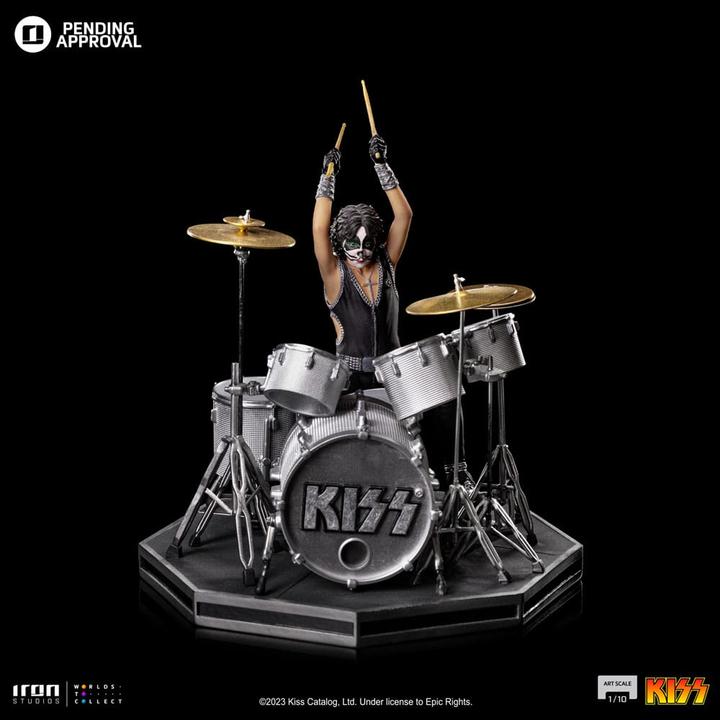 Actual product image Iron Studios Kiss Art Scale Statue 1/10 Peter Criss Limited Edtition 22 cm