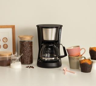 Actual product image Tristar Kaffeemaschine Schwarz Fassungsvermögen Tassen=6 Glaskanne, Warmhaltef
