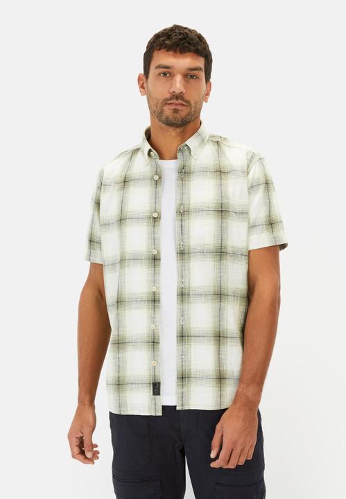 Immagine prodotto Camel Active Kariertes Kurzarmhemd aus reiner Baumwolle (XL)