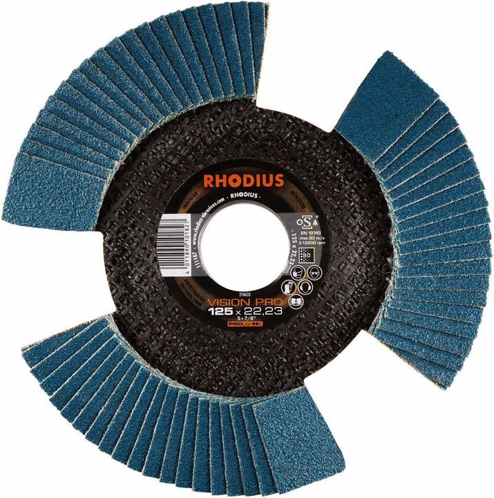 Actual product image Rhodius Flap discs Ø125mm K80 pack of 5 (80)