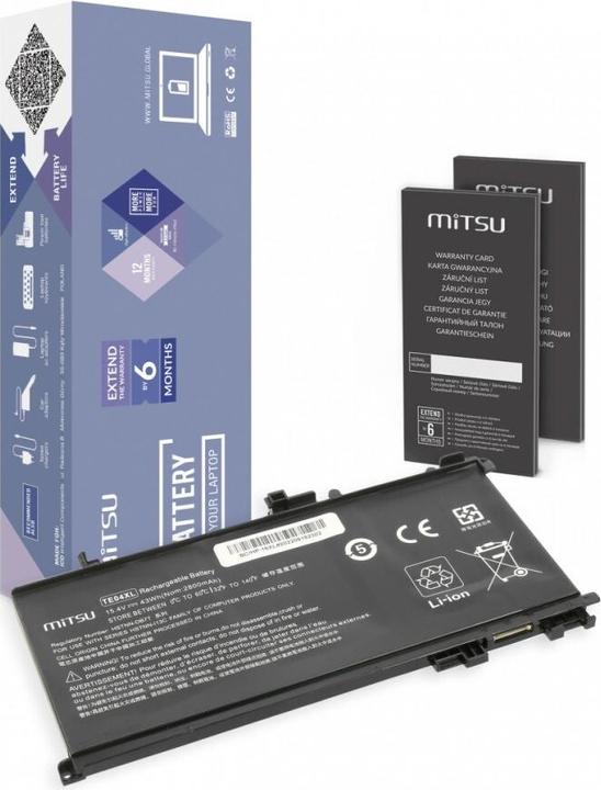 Produktbild Mitsu Akku für HP Omen 15 Pavilion 15 - 15 4V 2800 mAh (43 Wh) 15 4 Volt (4 Zellen, 2800 mAh)