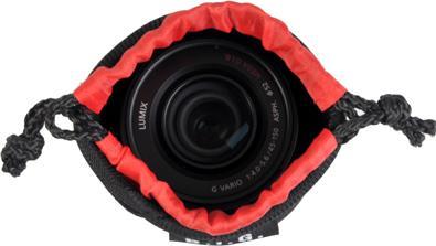 Actual product image B.I.G. PS7 Black, Red Neoprene Pouch case (Lens bag)