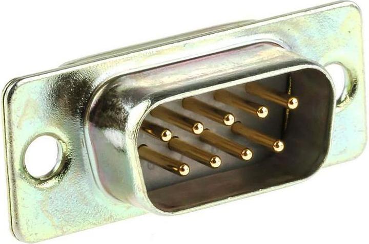 Produktbild Rs Pro Sub-D Steckverbinder E Stecker, 9-polig / Raster 2.77mm, Tafelmontage Lötanschluss