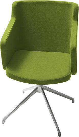 Productafbeelding Topstar SFH vergaderstoel, 3D zitverbinding en aluminium onderstel, groen