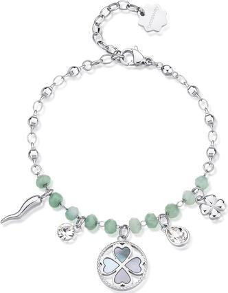 Brosway Beautiful steel bracelet with Chakra beads and charms BHKB135 (6 cm, Edelstahl)