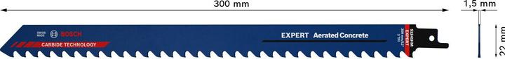 Actual product image Bosch Professional Zubehör Expert 'Aerated Concrete' S 1241 HM reciprocating saw blade, 1 piece
