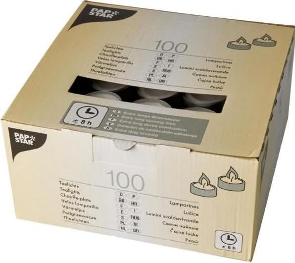 Image du produit Papstar Teelichter (100 pcs)