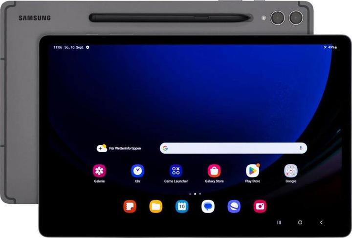 Actual product image Samsung Galaxy Tab S9+ (5G, 12.40", 512 GB, Graphite grey)