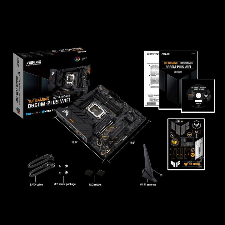 Produktbild ASUS TUF GAMING B660M-PLUS (LGA 1700, Intel B660, mATX)