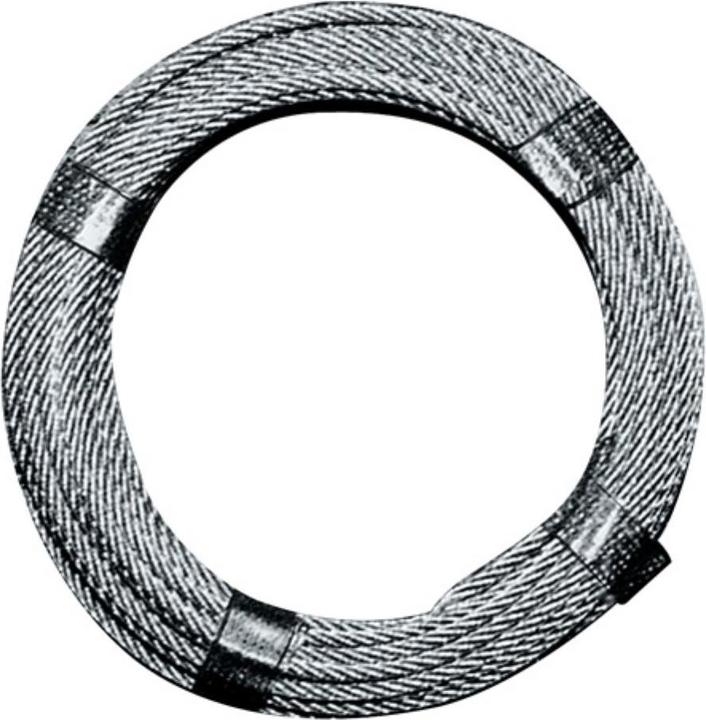 HP Autozubehör Wire rope Ø 8.0 mm Length 40 m 6 x 12 + 1 FE Minimum breaking load 23.54 kN Steel, galvanised (40 m)