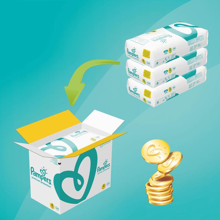 Actual product image Pampers Premium Protection (Size 4, Monthly box, 168 Piece)