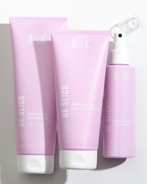 Actual product image Mulac Be Sl!ck Straightening Shampoo 250ml (250 ml, Liquid shampoo)
