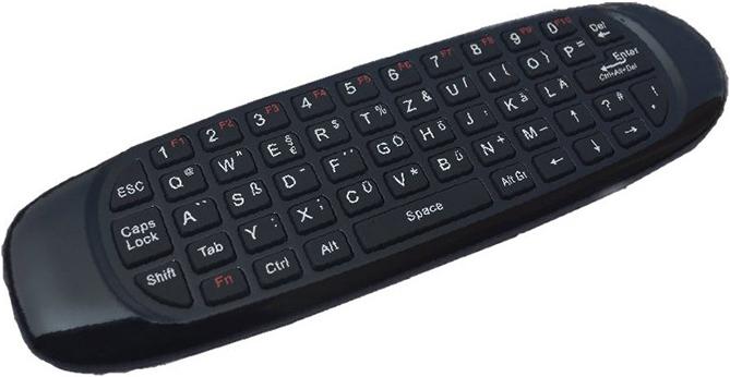 Actual product image Xoro AMW 100 Airmouse (Universal remote control, Radio Frequency (RF))