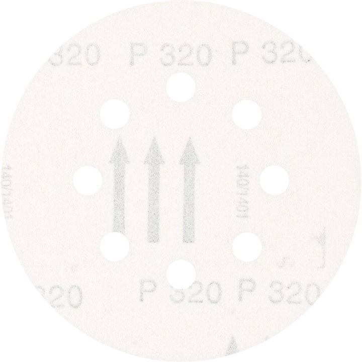 Produktbild Pferd Exzenterschleifpapier Klettscheibe 125 mm Korund A 320 Lochung 8 (320)