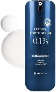 Actual product image Mizon Retinol Youth 0.1% Retinol Serum with Wrinkle Care, Bakuchiol, Peptides, and Niacinamide 0.99 (28 ml)