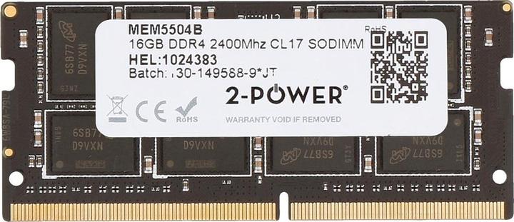 Produktbild 2-Power 16GB DDR4 2400MHz CL17 SODIMM (2400 MHz, DDR4-RAM, SO-DIMM)