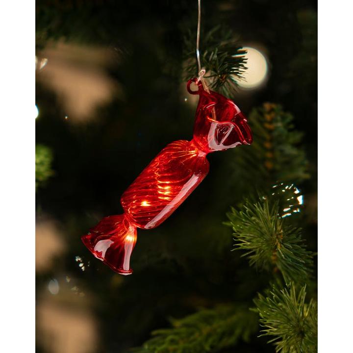 Image du produit Sirius Boule de Noël Bonbon Hannah, 12 cm, Rouge