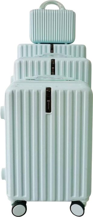 NTK-Collection Hartschalenkoffer 4er-Set Leandra Blau (115 l, Handgepäck (bis 50l), M (50 - 90l), L (90 - 115l), XL (ab 115l))