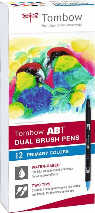 Image du produit Tombow Stylo à double brosse ABT (Multicolore, 12 x)
