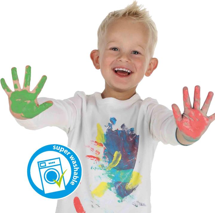 Actual product image Ses Finger paint trend colours, 4x110ml (Rose, Violet, Blue, Pink, 440 ml)