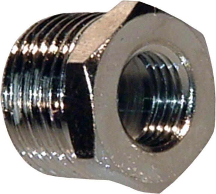 Produktbild Prebena SB Reduziernippel mit Sechskant Messing vernickelt 12 x 38