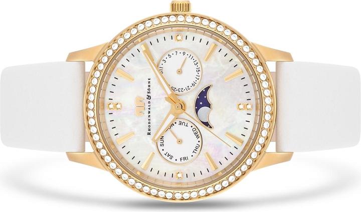 Image du produit Multifonctions Amidala en cuir véritable or jaune - 34116 (Montre analogique, 38 mm)