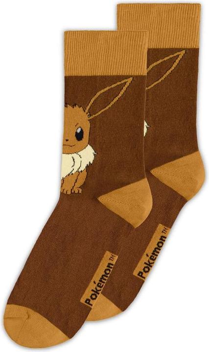 Difuzed Pokémon - Eevee Novelty Socks - 39/42 (39 - 42)