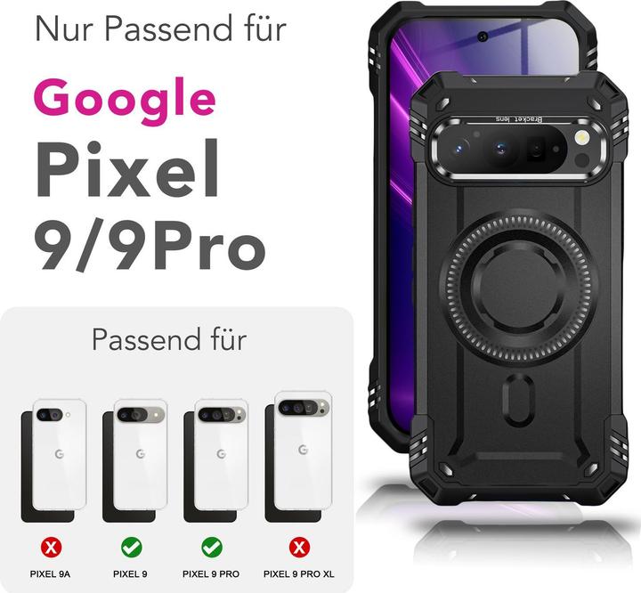 Image du produit Nalia Granite - Schlagfeste Panzer Hülle mit MagSafe & Kamera Standfuss - Military Cover (Google Pixel 9 Pro Fold)