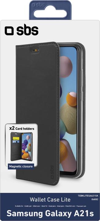 Produktbild SBS Book Wallet Lite Samsung Galaxy A21s, schwarz (Samsung Galaxy A21s)