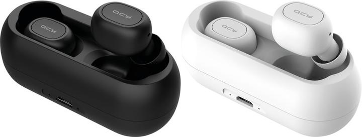 Actual product image QCY TWS Earphones Bluetooth V5.0 (white) (4 h, Wireless)