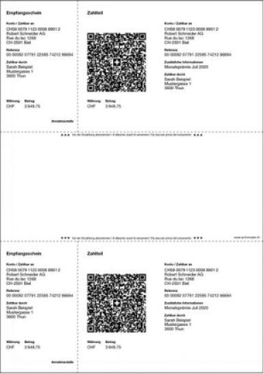 Produktbild Dataform Rechnungsformulare Premium für QR-Rechnung (500 x)